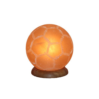 Beleuchteter Salzkristall FUSSBALL – Ø 14–15 cm